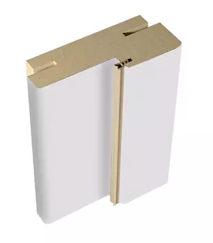 Брус коробочный эмаль с уплотнит.(телескоп) белый