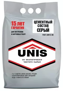 Цемент Unis 400 серый 5 кг