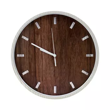Часы настенные Дерево 300 х300 х38 цвет коричневый