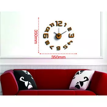 Часы настенные на клейкой ленте, 35 см, светлое дерево