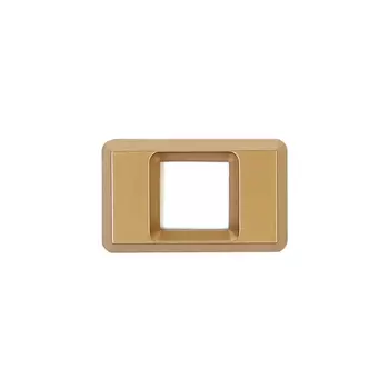 Цифра 0, пластик, самоклеющаяся, 37х60, матовое золото