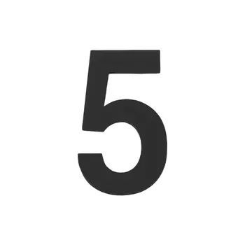 Цифра "5" самокл. (50х30) (FUARO) черный