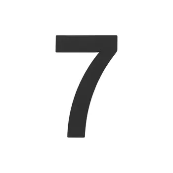 Цифра "7" самокл. (50х30) (FUARO) черный