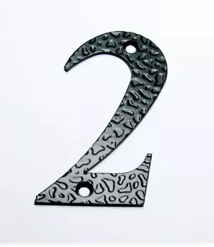 Цифра декоративная 2 110-S черный