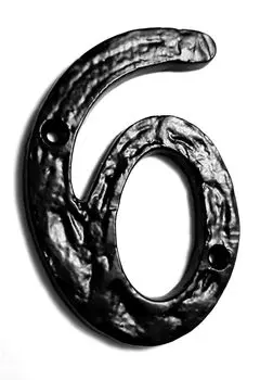 Цифра L.Baskerville LB-MI-315-6 черная