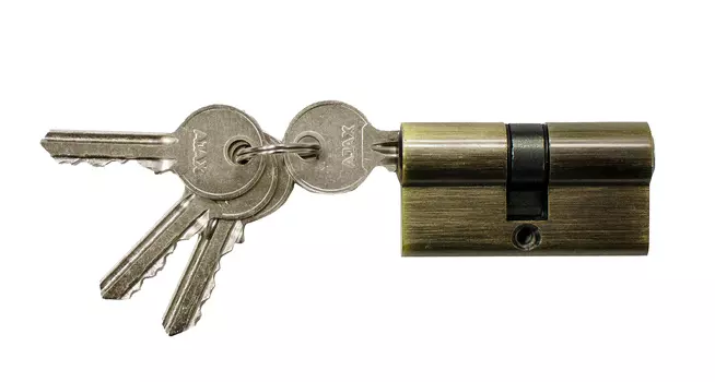 Цилиндровый механизм AX1000Key60 (25+10+25)/HD AB бронза 4Key