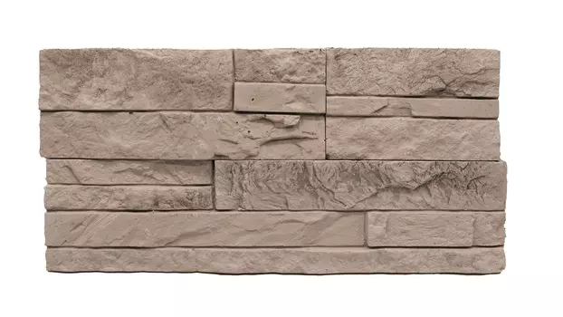 Декоративный камень Гипс Карпатский серый сланец рядовой, в упак 0,84 м2