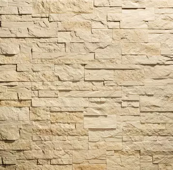 Декоративный камень Карпатский сланец бежевый, гипс, в упак 0,84м2