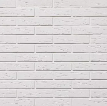 Декоративный камень Немецкий Кирпич Белый 240х53х0,60 - 66 шт, в упак 1 м2