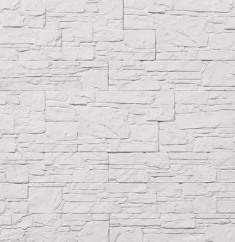 Декоративный камень Сланец алпачи Белый new, 400х95х12-28шт, в упак. 1,06 м2