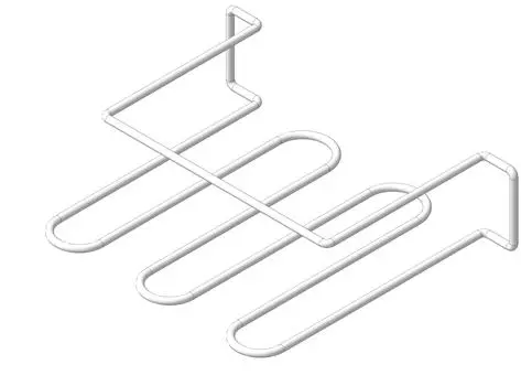 Держатель для бокалов на полку 240х190х60 Белый