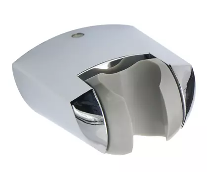 Держатель для душевой лейки поворотный S01 ABS-пластик Покрытие: никель-хром Комплект крепления