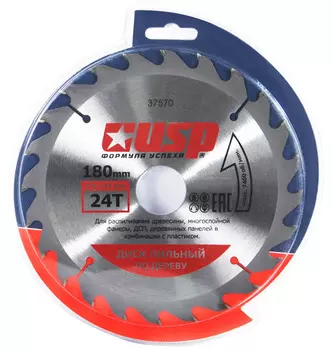 Диск пильный c карбидной вставкой, для цирк. пил , 180 мм * 24 Т
