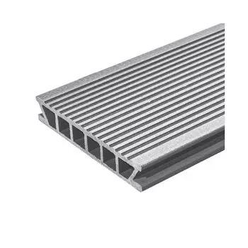 Доска террасная Deckron Classic 28х153х4000 мм серый, (кляймер 7 мм)