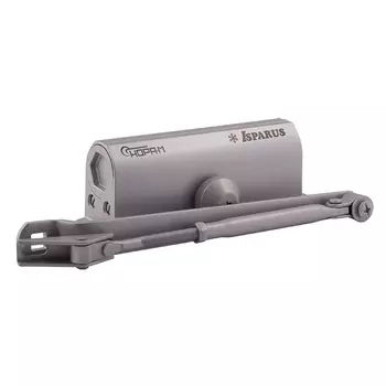 Доводчик ISPARUS 430 F фиксация ( 50- 110кг ) серый