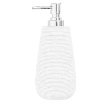 Дозатор для жидкого мыла настольный, BRICKS, WHITE, полирезин