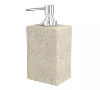 Дозатор для жидкого мыла настольный, STONE, NATURAL