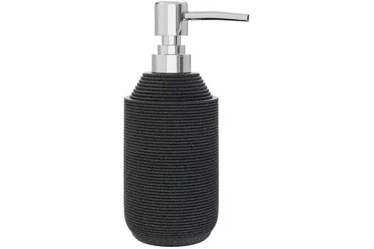 Дозатор для жидкого мыла настольный, TWISTER, BLACK