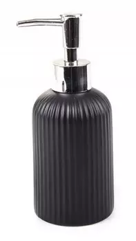 Дозатор для жидкого мыла Плиссе CE1610QA-LD керамика, черный матовый