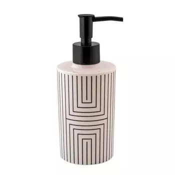 Дозатор жид/мыла NORDEN белый/черный, пластик