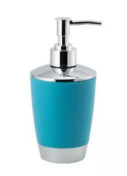 Дозатор жидкого мыла Альма темно-голубой, пластик