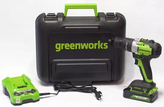 Дрель аккумуляторная GreenWorks GD24DD60 24V