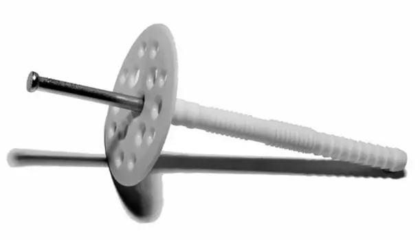 Дюбель для изоляции с металлическим гвоздем 10х120, 50шт