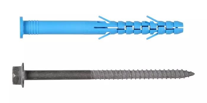 Дюбель фасадный ДФ 10х100 mm с шурупом ШГ ТДЦ (4шт) , Арт. A1 0009 3