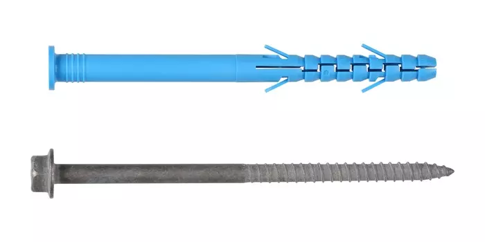 Дюбель фасадный ДФ 10х115 мм с шурупом ШГ ТДЦ, 4шт
