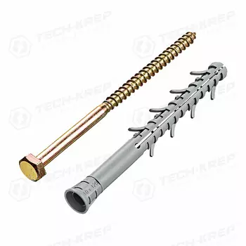 Дюбель фасадный TSX Tech-Krep 10х115(120)мм, 6 шт