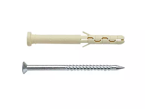 Дюбель-гвоздь 8х80 мм с цилиндрической головкой, 24 шт