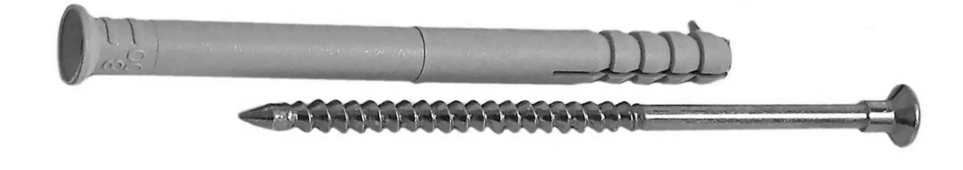 Дюбель-гвоздь потайной бортик 8х100, 6шт