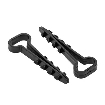 Дюбель-хомут (6х12 мм) для плоского кабеля черный (50 шт.) EKF