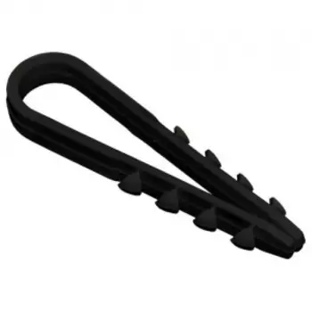 Дюбель-хомут PROconnect 5-10 черный прямоугольный 100 шт/уп