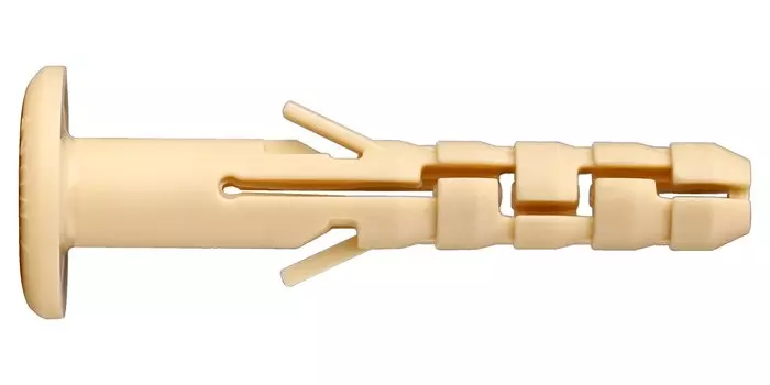 Дюбель PND-6F нелоновый с широким фланцем с шурупом, 20шт