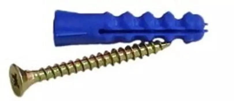 Дюбель с шурупом 8х40 (дюбель-ёжик), 15шт