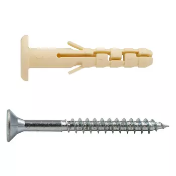 Дюбель с шурупом с грибовидной головкой PND F 6*40 мм, 40 шт., Арт.K2 0476 0