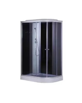 Душевая кабина левая Costabell SW-66128A L 12008002150 мм, низкий поддон, стекло тонированное