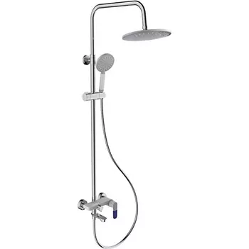 Душевая стойка Frap F2434, хром/белый