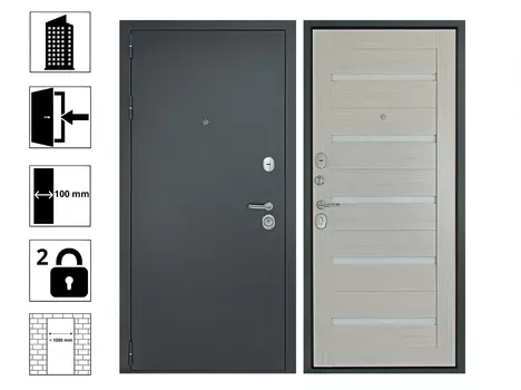 Дверь 10 Рубикон 960L Царга Лиственница