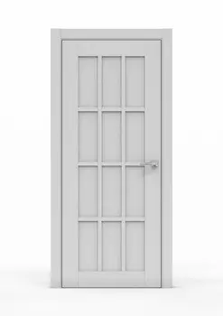 Дверь 696-ГЛ ясень серый 80