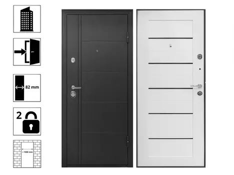 Дверь 8,5 см Эверест Царга 960R Беленый дуб