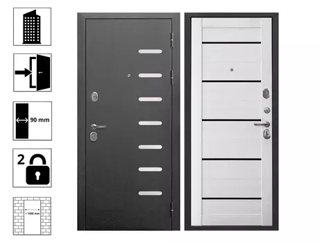 Дверь 9 см Серебро Астана Милки 960R