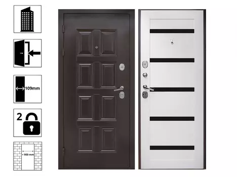 Дверь Атлант 860 L 5С Бланко Опал