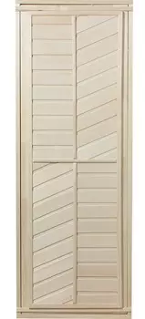 Дверь ДГ 1900х700 мм глухая, ручки и петли в комплекте, липа