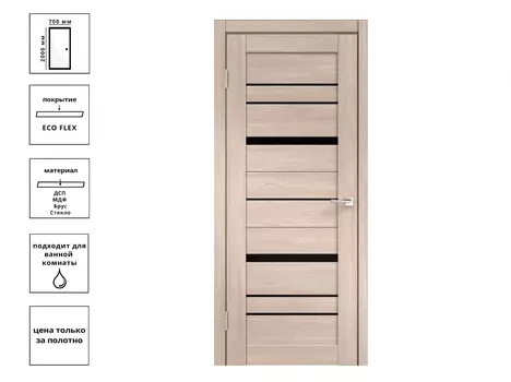 Дверь ECO FLEX CITY 2 Дуб Ривьера (ЛЧ-70)
