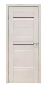 Дверь ecowood 652-ЛЧ крем бетон 80