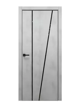 Дверь Grafica 5-ПО Бетон известковый, АСЧ 80