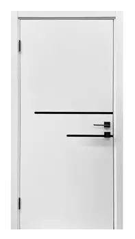 Дверь Нордика 141-ЛЧ Эмаль белая 80