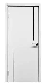 Дверь Нордика 142-ЛЧ Эмаль белая 80